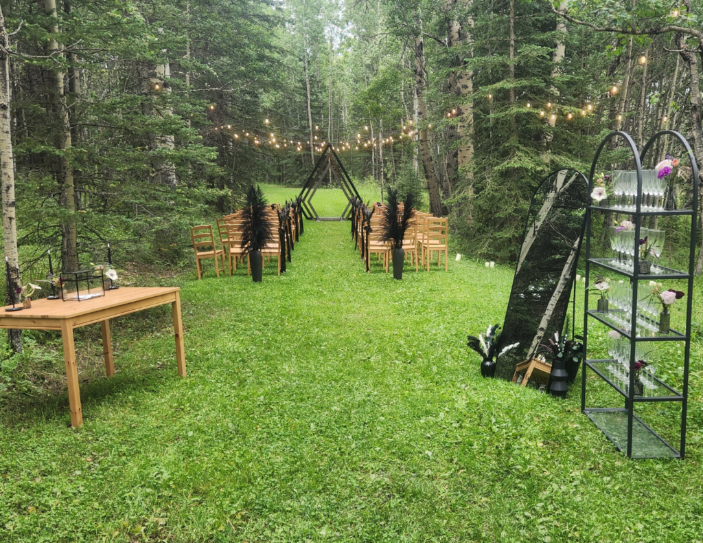 Shayla and Doug's wedding at Roots & Roses near Cochrane, Alberta — planned by JK Weddings & Events