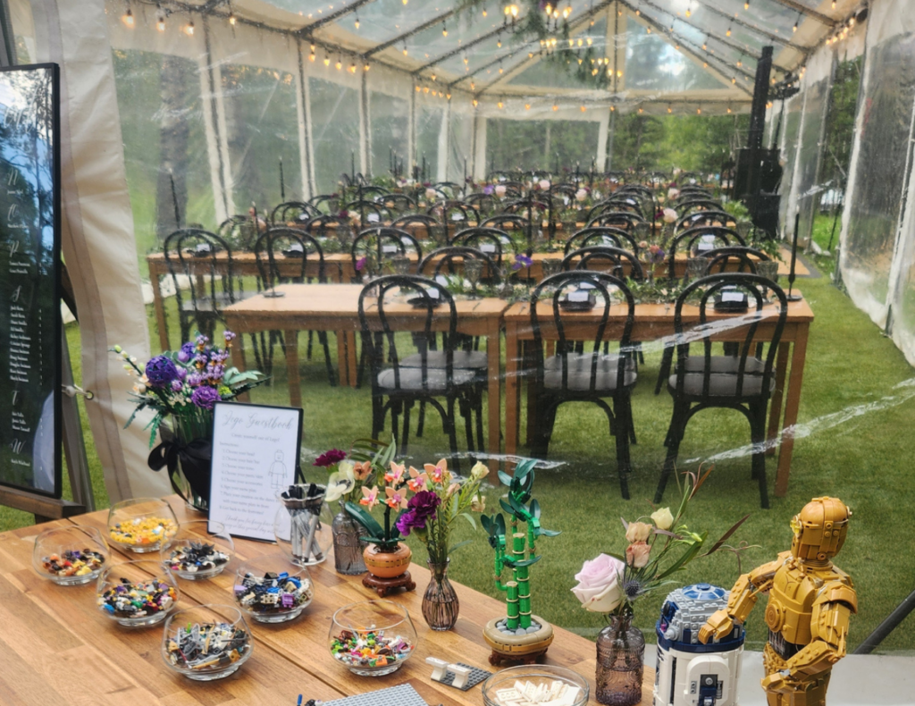 Shayla and Doug's wedding at Roots & Roses near Cochrane, Alberta — planned by JK Weddings & Events