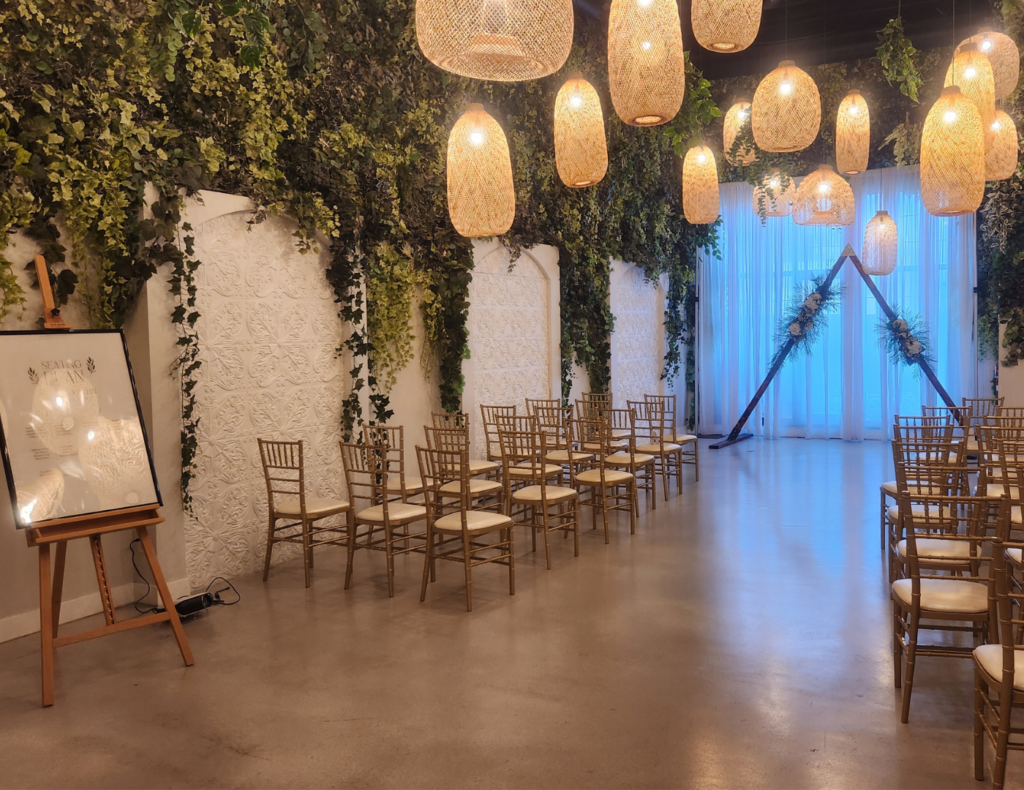 Meagan and Jordy's wedding in The Secret Garden at Brew & Bloom, Edmonton, Alberta — planned by JK Weddings & Events