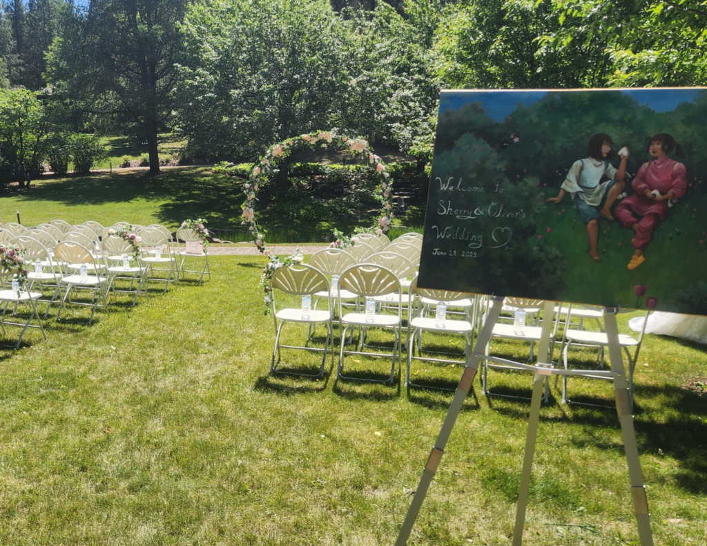 Sherry and Oliver's wedding in the Kurimoto Japanese Garden at the University of Alberta Botanic Garden near Devon, Alberta — planned by JK Weddings & Events
