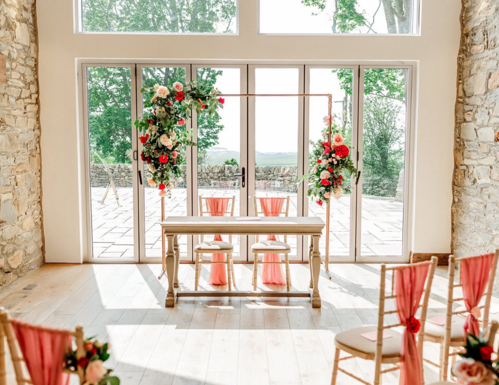 Rosy and Caelainn's destination wedding at GG's Yard in Scotland — planned by JK Weddings & Events