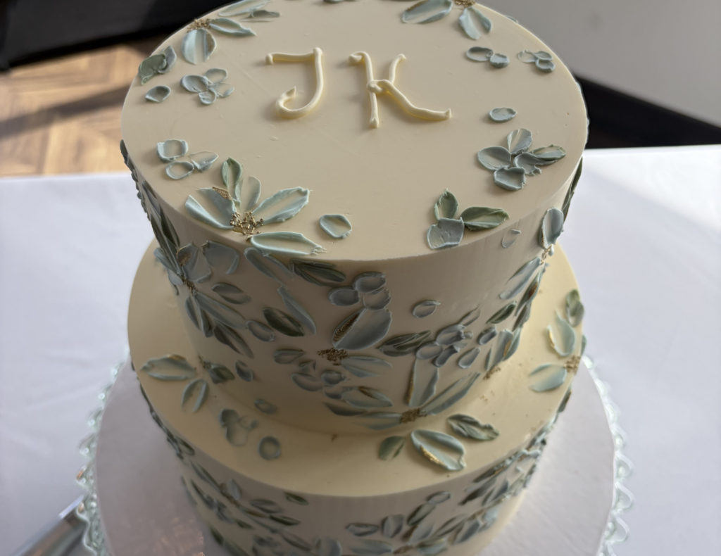 Keeley and Jared's wedding — ceremony at St. Vital Church in Beaumont and reception at the Leduc Golf and Country Club, Alberta — planned by JK Weddings & Events