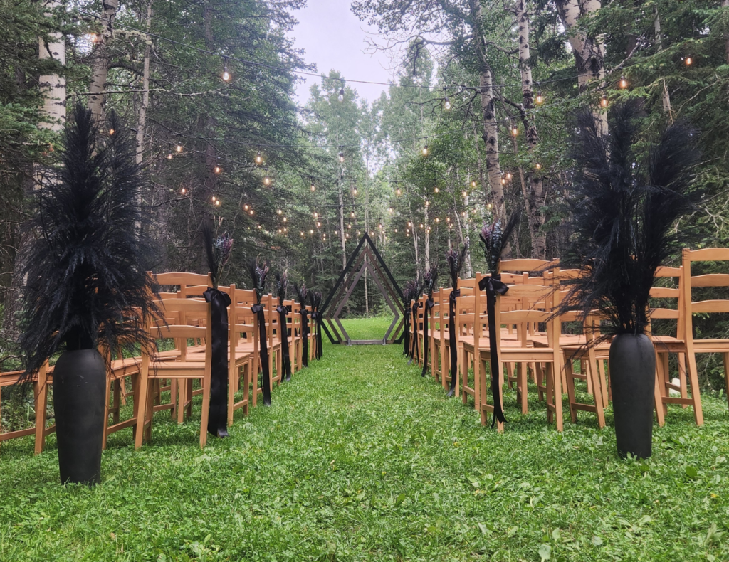 Shayla and Doug's wedding at Roots & Roses near Cochrane, Alberta — planned by JK Weddings & Events