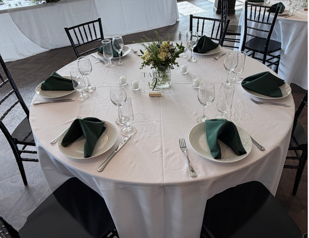 Keeley and Jared's wedding — ceremony at St. Vital Church in Beaumont and reception at the Leduc Golf and Country Club, Alberta — planned by JK Weddings & Events